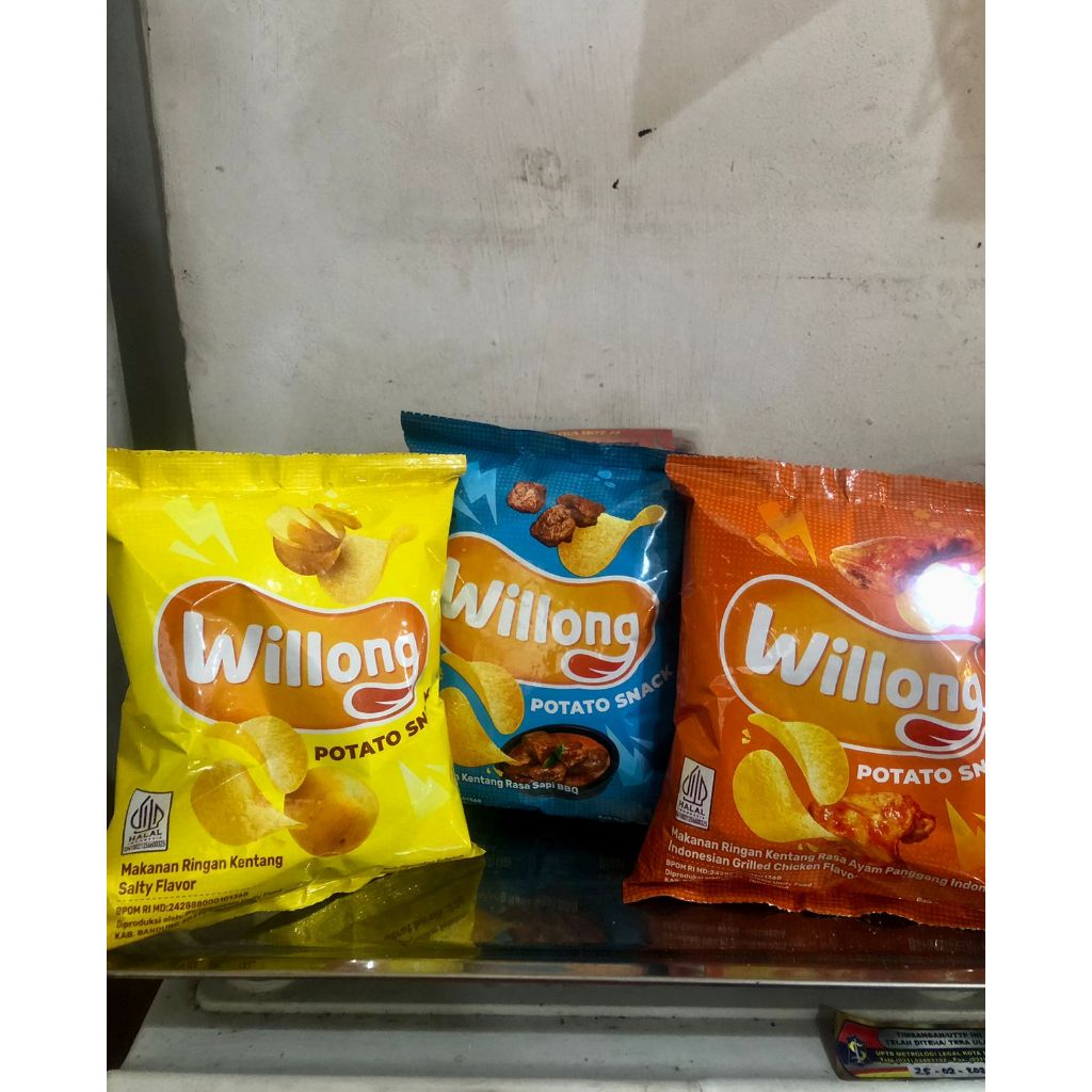 

willong keripik kentang - keripik kentang rasa - potato snack