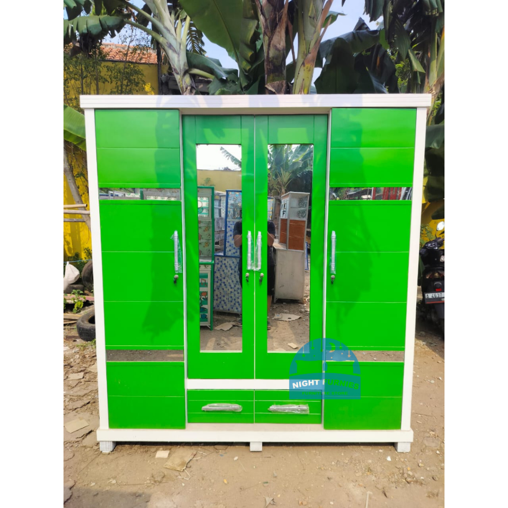 lemari 4 pintu/ lemari baju murah/lemari baju minimalis/lemari baju multiplek
