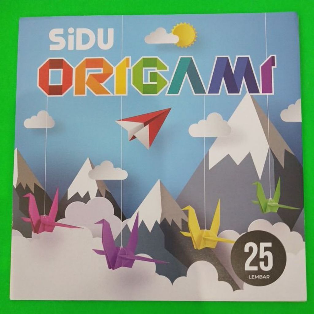 

Kertas Lipat Berwarna Origami SIDU SINAR DUNIA 16X16cm isi 25
