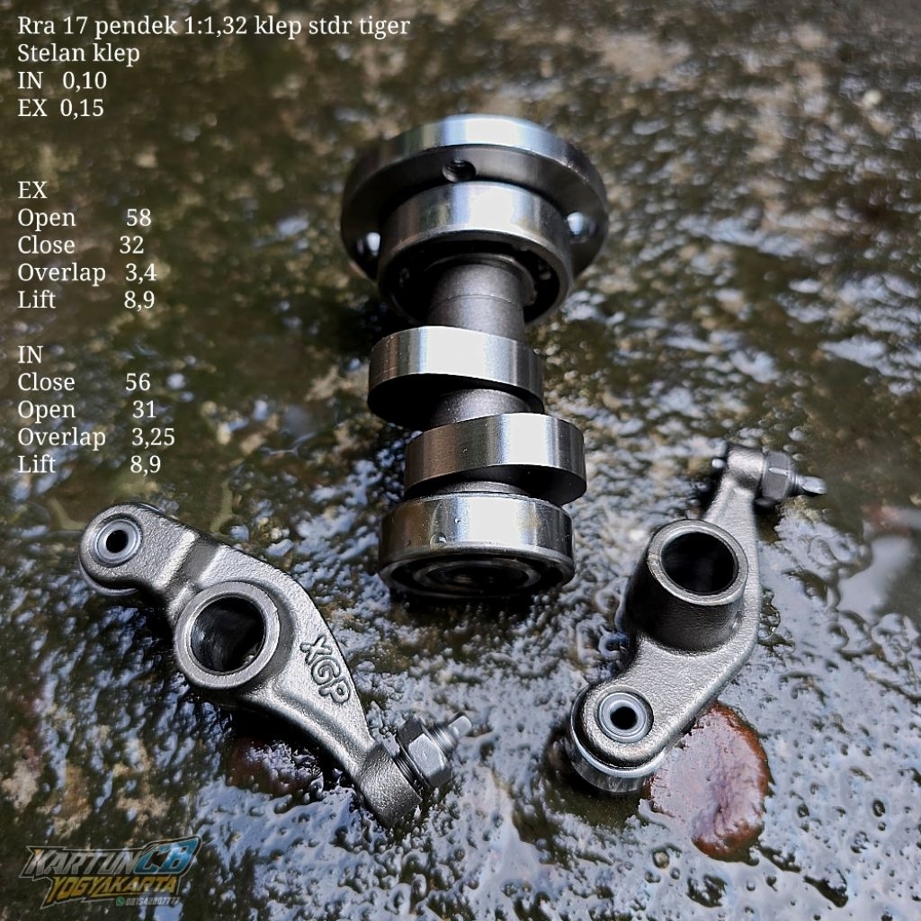 Noken as tiger lift 8,9 sudah modif ulang untuk klep stdr tiger tenaga lebih responsif atasan nafas 