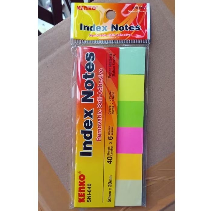 

STICKY NOTE WARNA | INDEX NOTE KENKO SNI-640