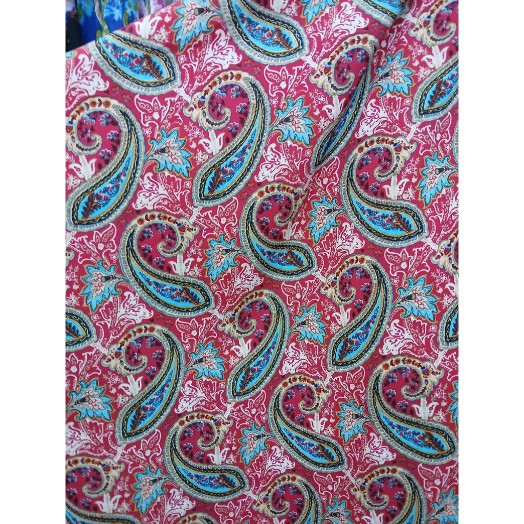 Kain/Bahan moscrepe motif kwalitas premium//Kain moscrepe motif meteran