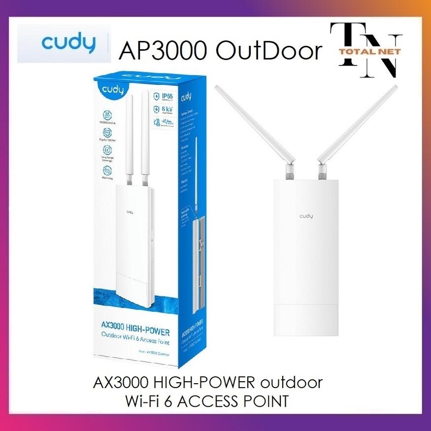 Cudy AP3000 Indoor/Outdoor AX3000 High-Power Wi-Fi 6 Access Point AP 3000 Outdoor