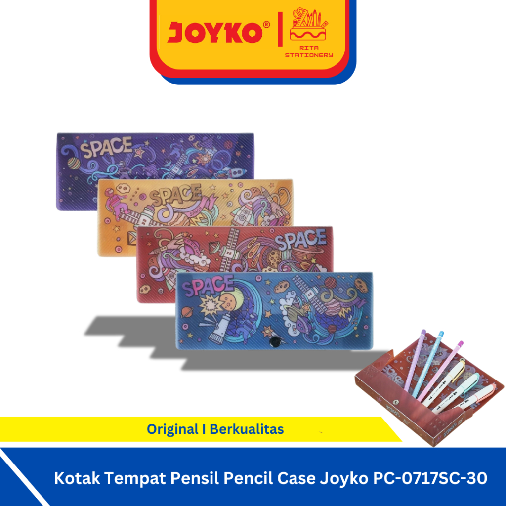 

Joyko Kotak Tempat Pensil Pencil Case Space Anak - PC-0717SC-30