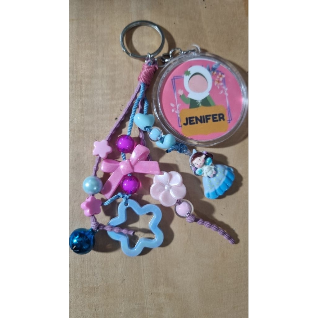Bag Charm akrilik bisa Custom