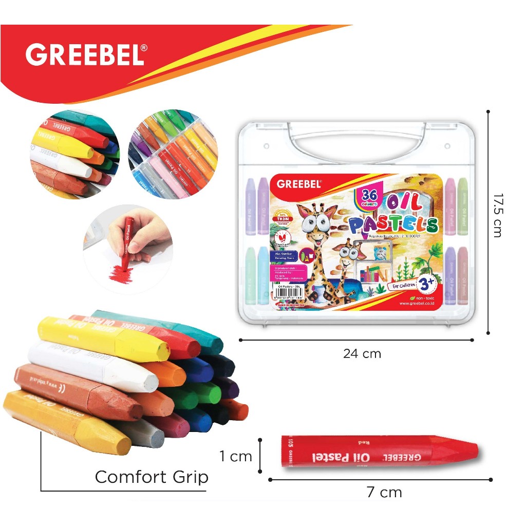 

CRAYON GREEBEL OIL PASTEL 36 WARNA