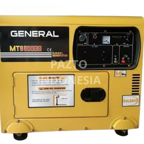 Genset Generator Diesel 5000 4600 W Watt Silent Solar MT 6800 GS GENERAL Original Terbaik MT6800GS