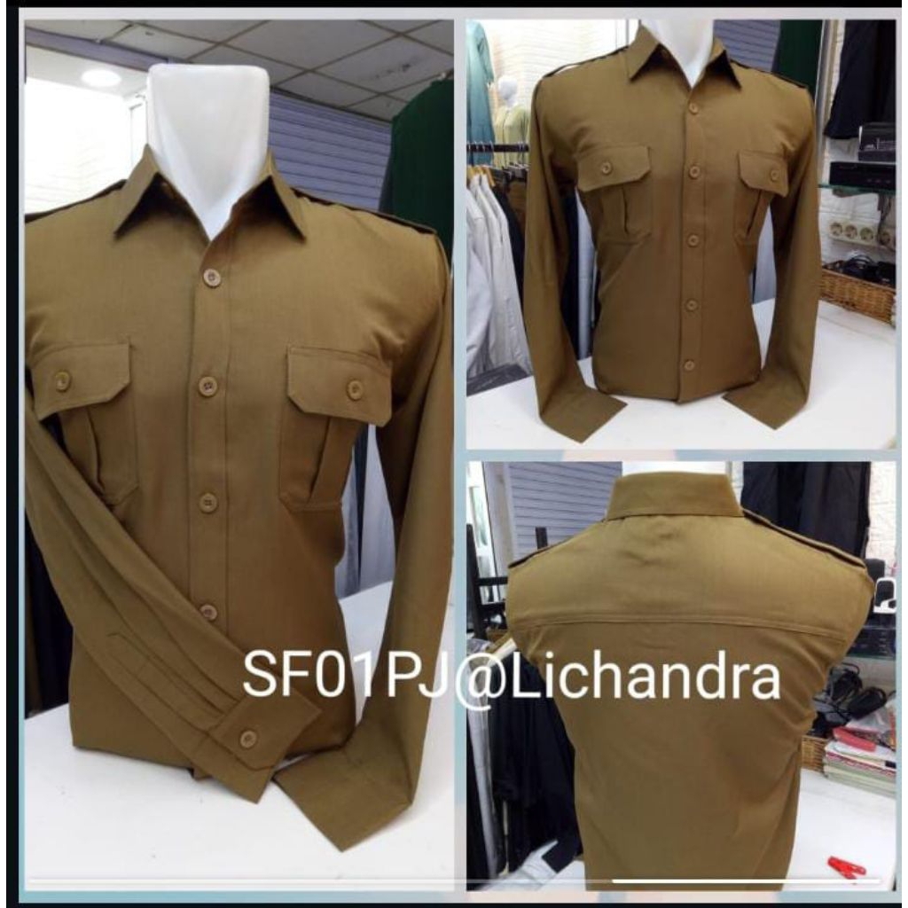 baju PNS pemda khaki peria  lichandra