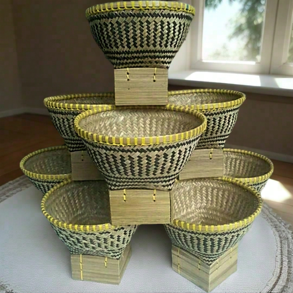 Bakul Nasi Bambu - Boboko Bambu Kecil - Bakul Nasi Bambu Mini