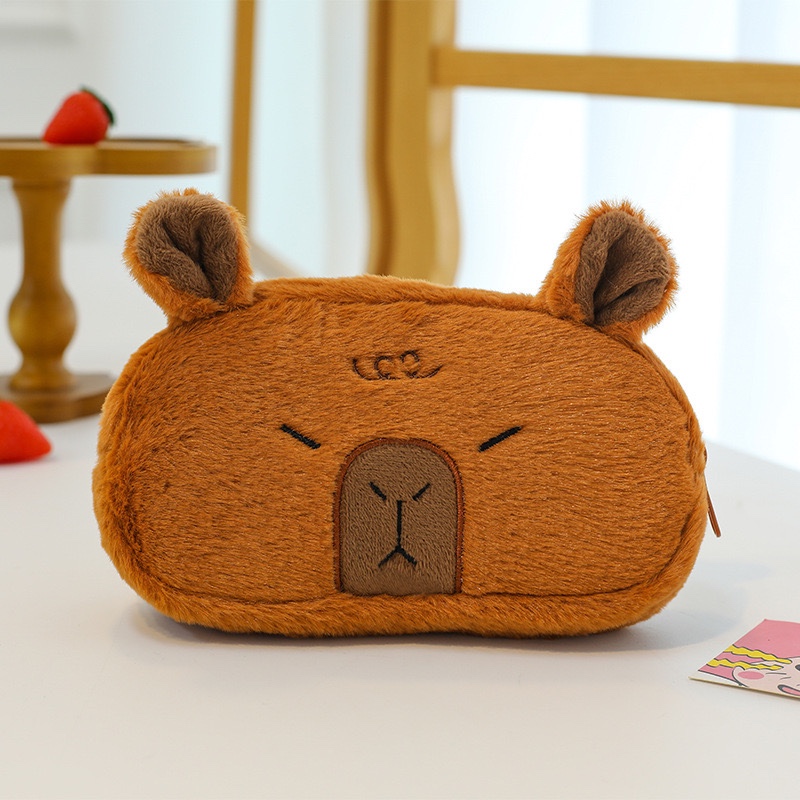 

Purple KP003 Tempat Pensil Capybara Kapibara Multifungsi Tempat Kosmetik Kotak Pensil untuk kado hadiah ulang tahun gift anak sekolah Pensil Case Premium Ala Korea Capybara capibara