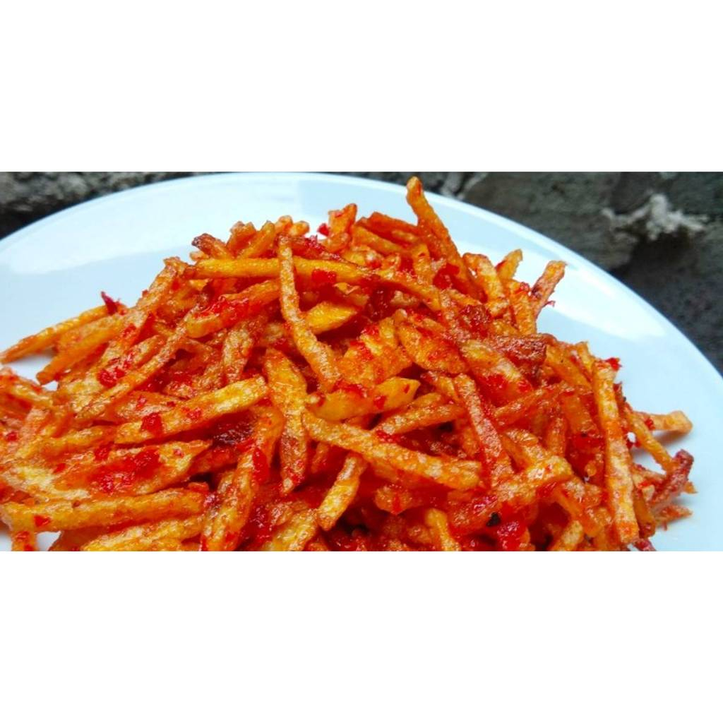 

Kentang Mustofa Balado Pedas Manis 100 gram – Camilan Kentang Kering Kriuk | Dapur Mamah naufal