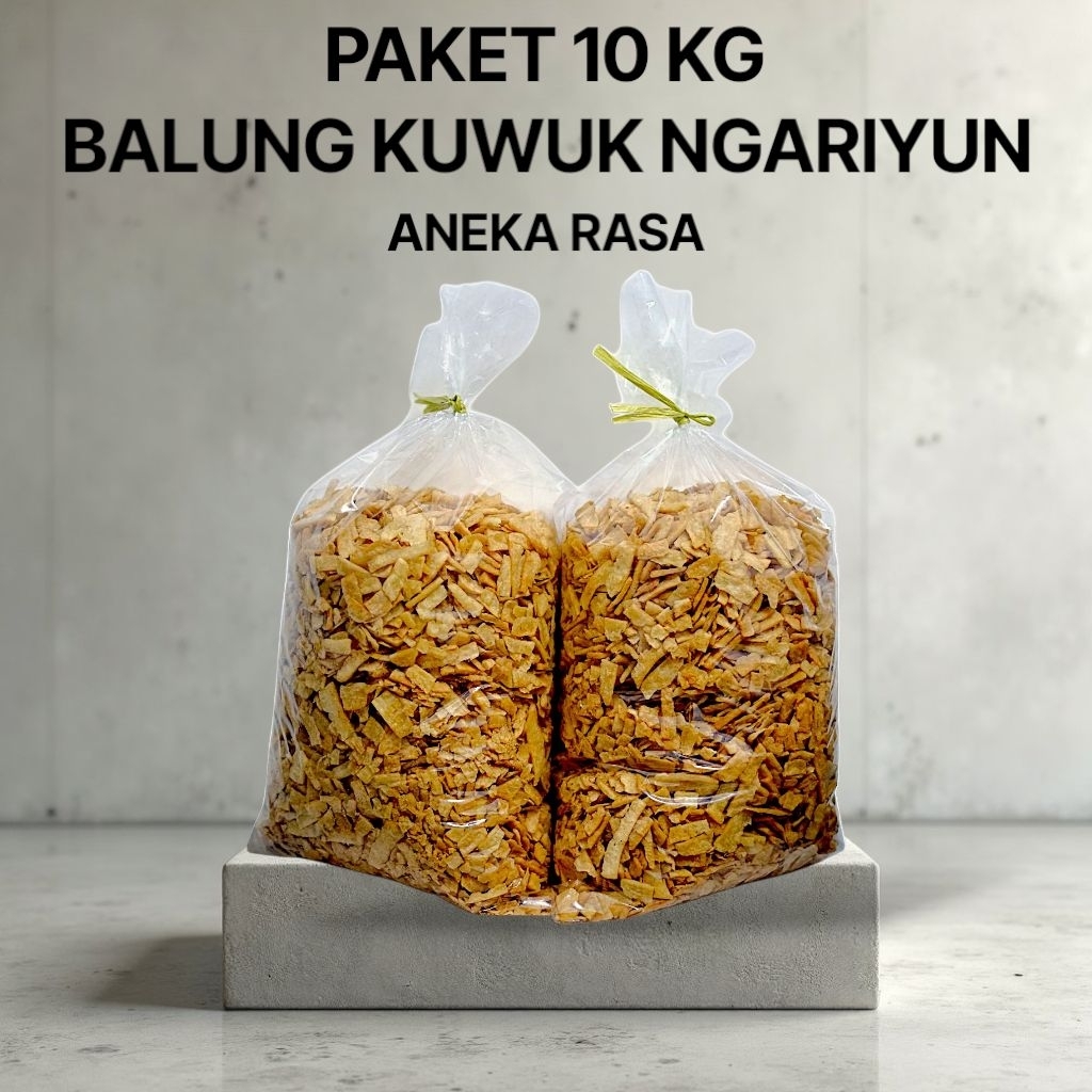 

[PAKET 10 KG] BALUNG KUWUK NGARIYUN ANEKA RASA KHAS BOJONEGORO