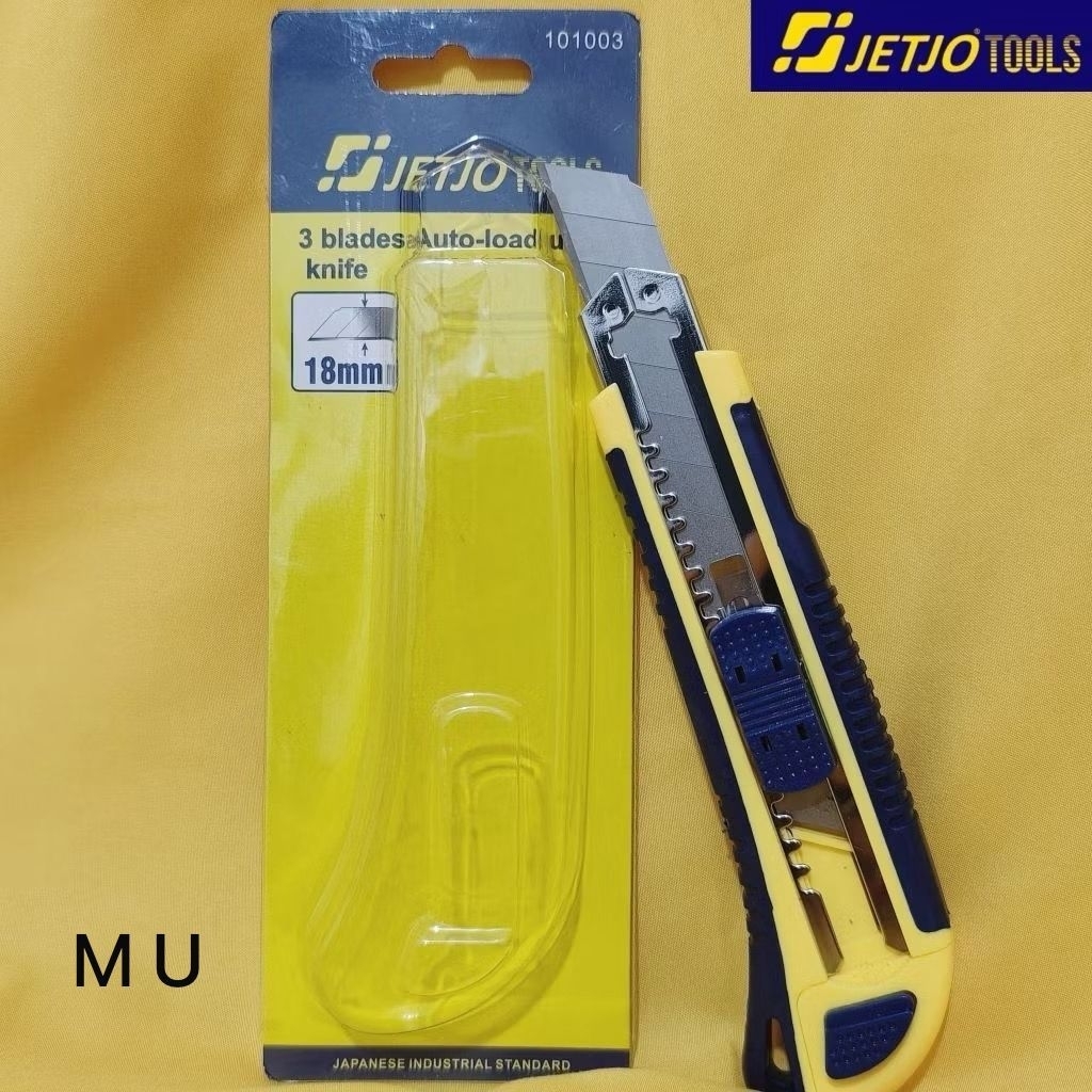 

3 BLADES AUTO LOAD UTILITY KNIFE CUTTER JETJO 18MM