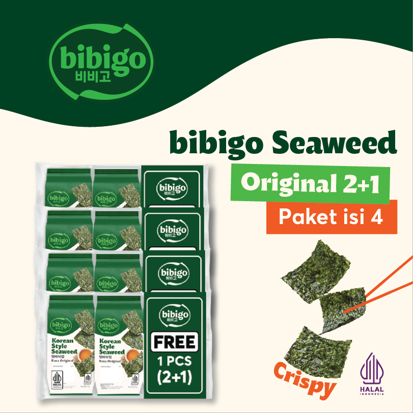 

Party Package - bibigo Korean Style Seaweed Original 4 Gram (2+1)