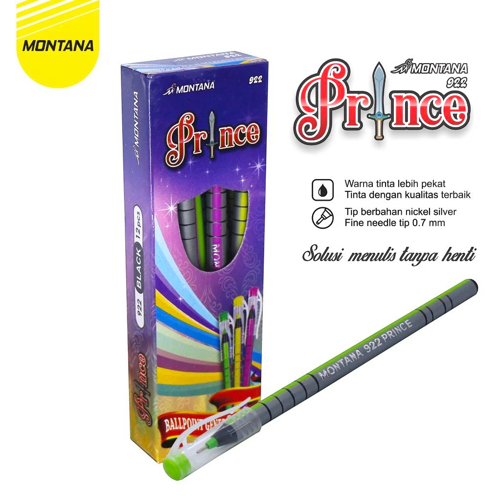 

Pulpen/Bolpoint Montana Prince 922 (12pcs)