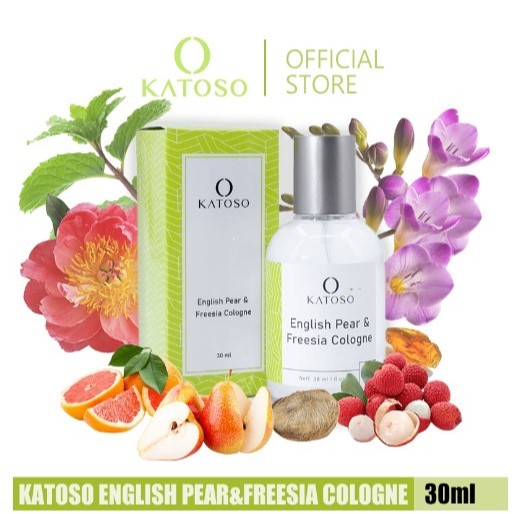 Katoso Parfum Wanita – English Pear & Freesia Chypre Fruity Cologne 30ml