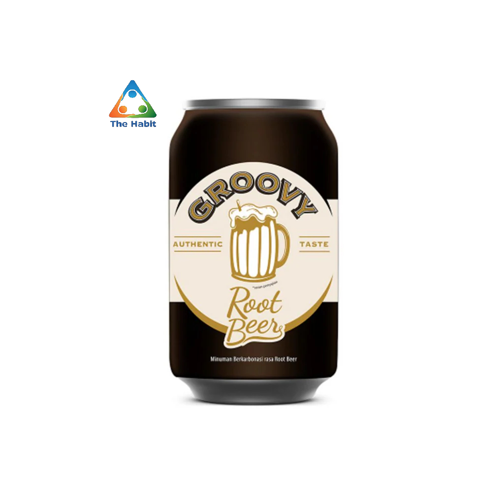 

(The Habit) GROOVY ROOT BEER KALENG 330ML X 1 , MINUMAN BERSODA