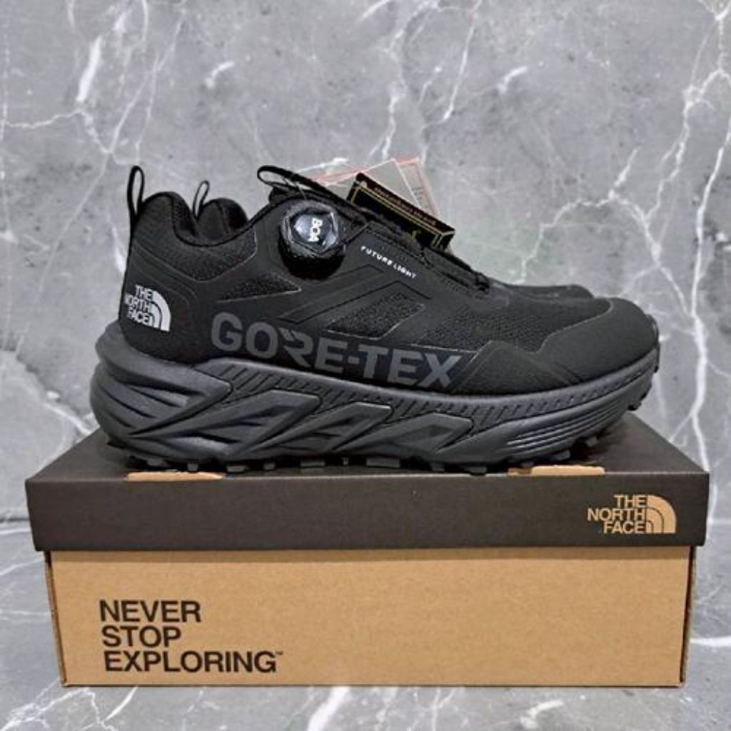 Sepatu Hiking TNF BOA Goretex Triple Black Outdoor