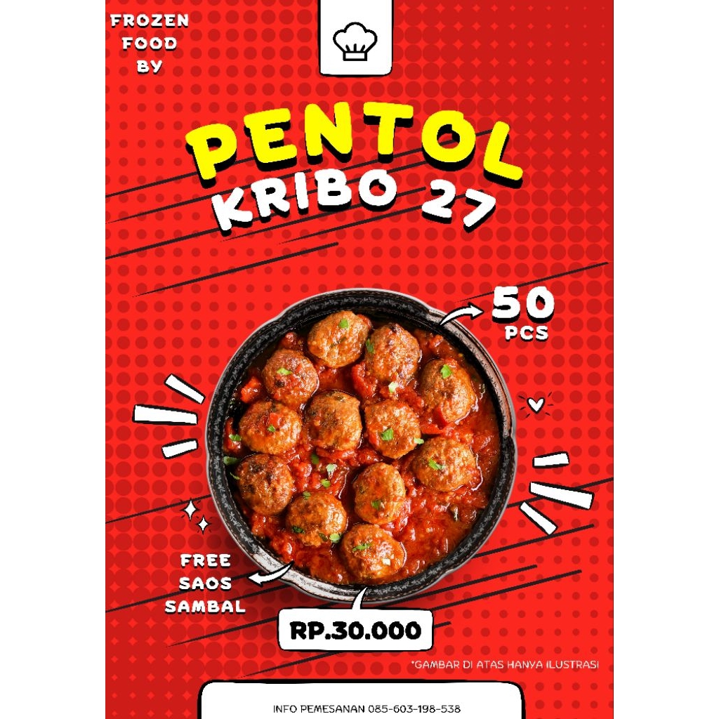 

Pentol Kriwil Frozen isi 50pcs