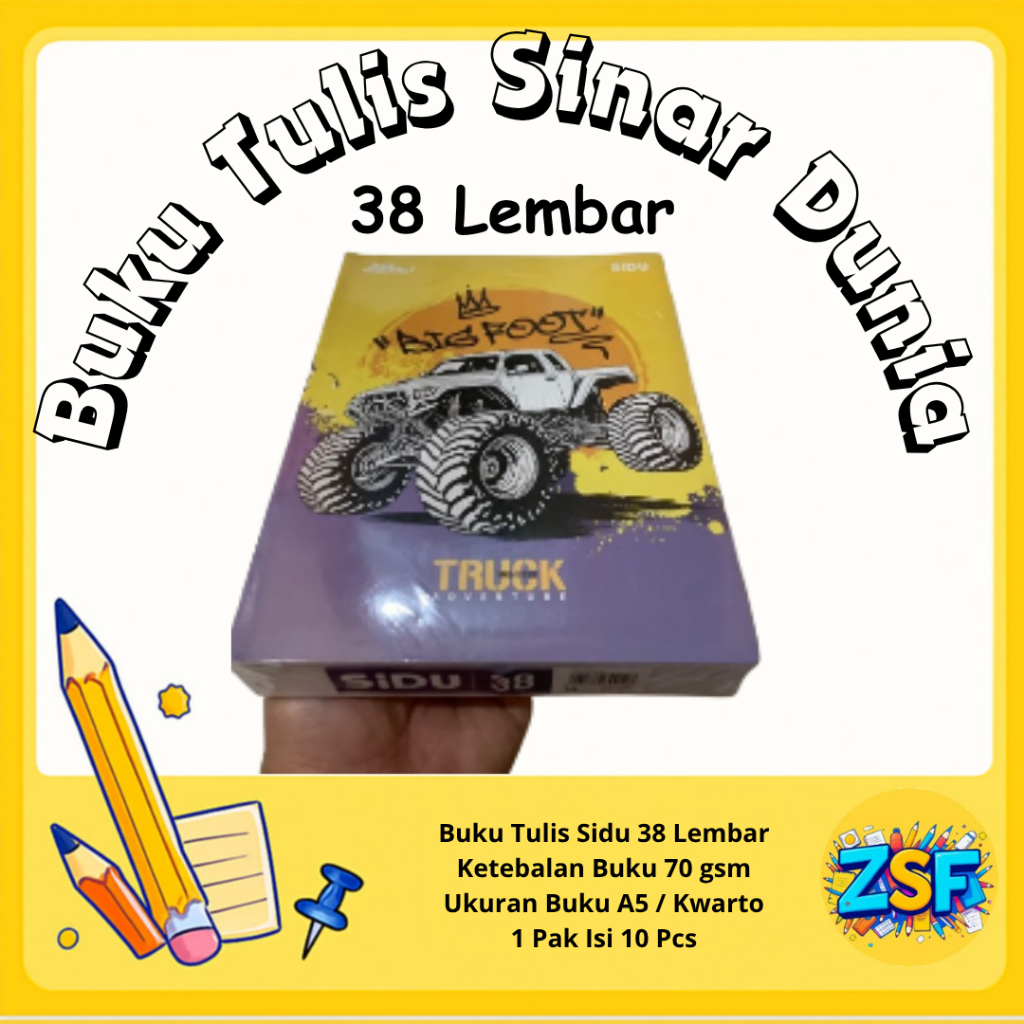 

Buku Tulis Sidu 38 Lembar 1 Pack Buku Sidu 38 Lembar 1 Pack Untuk Sekolah Isi 10 Buku Asli Termurah