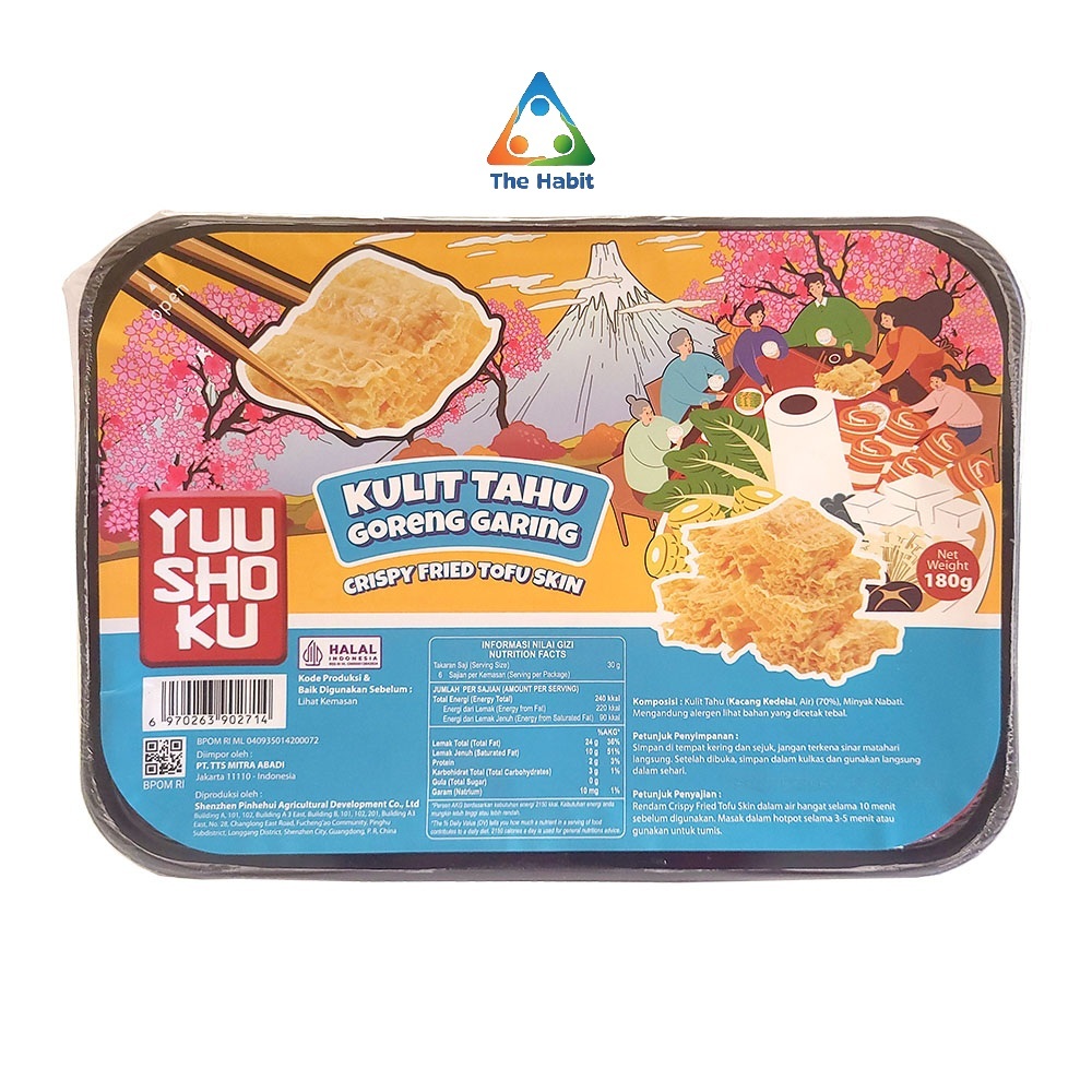 

(The Habit) Yuu Sho Ku Kulit Tahu Goreng Garing 180 Gr