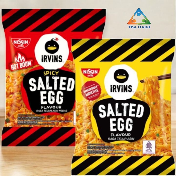 

(The Habit) Nissin Irvins Mie Instant Fried Noodle Spicy Salted Egg / pedas 117 gr