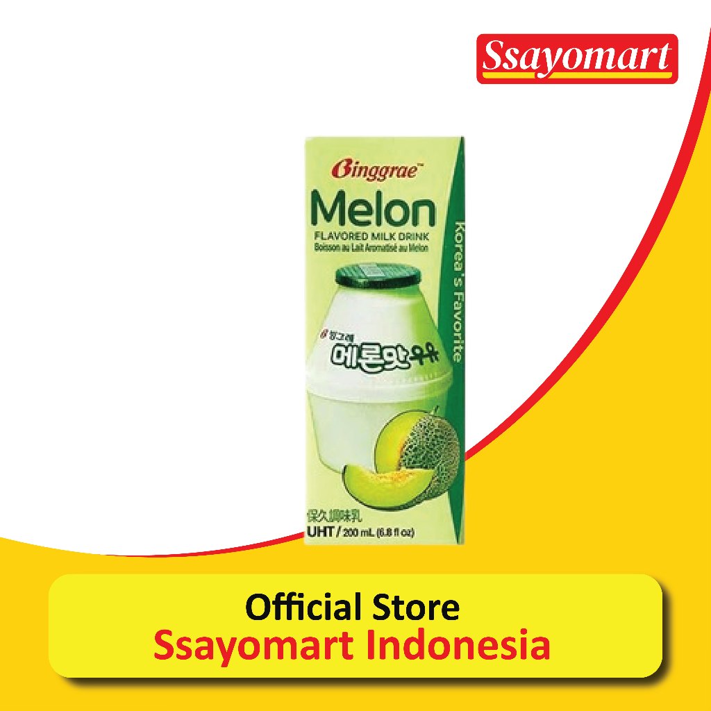 

Binggrae Flavored Uht Milk Melon 200Ml
