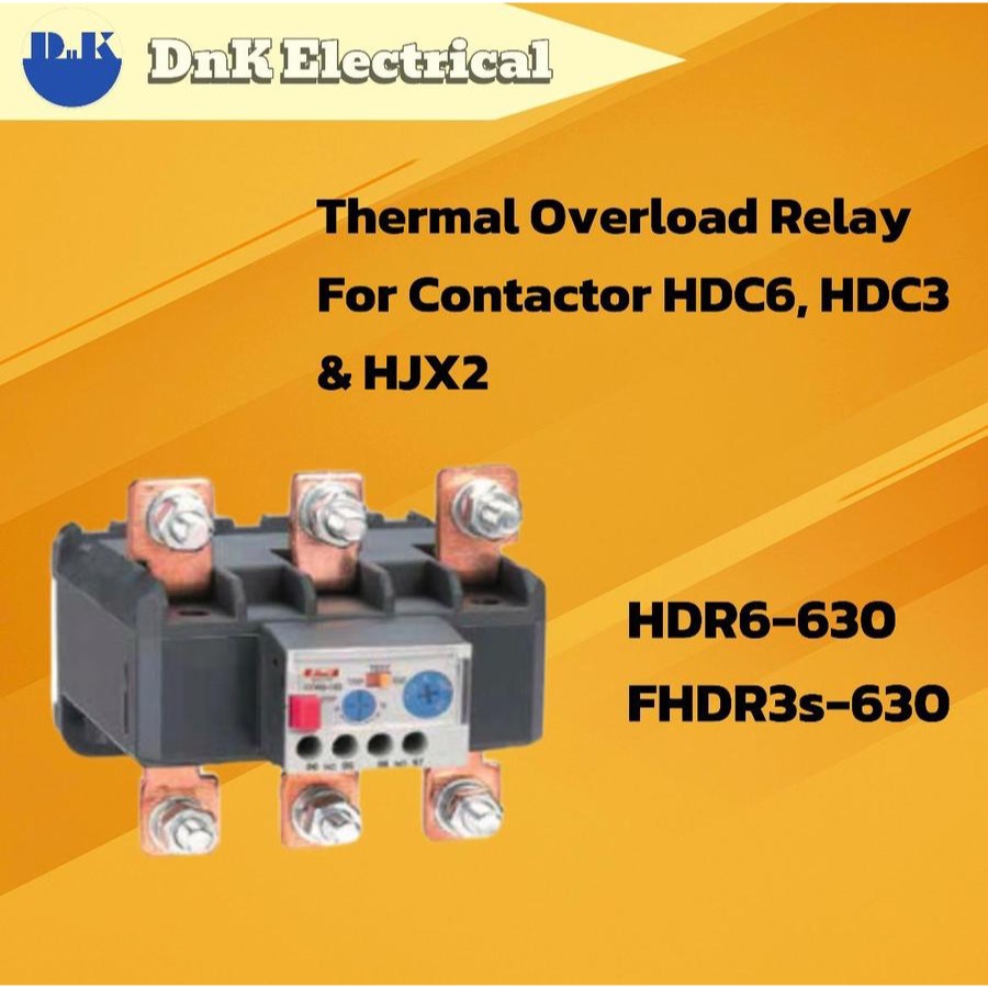 Thermal Overload Relay Himel Type HDR6-630 / FHDR3s-630 ( For Contactor Type HDC6-225 to HDC6-630, H