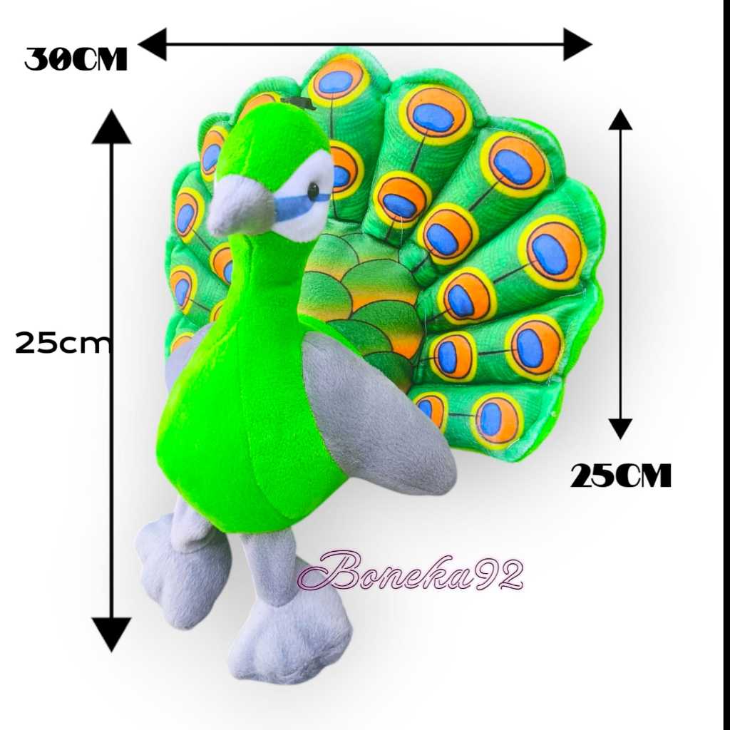 Boneka Burung merak / Boneka burung candrawasih uk.M