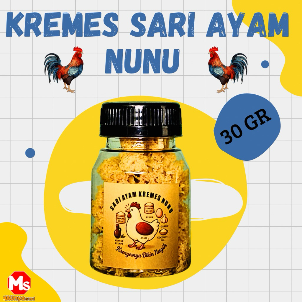 

Kremes Sari Ayam NUNU 30gr