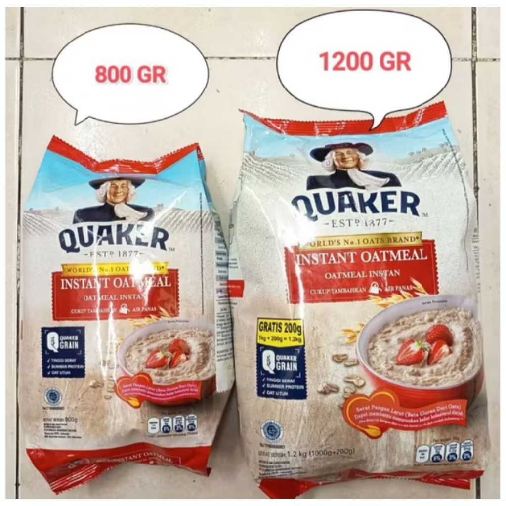 

Quaker 1,2/Quaker 800gr Havermoat Quaker