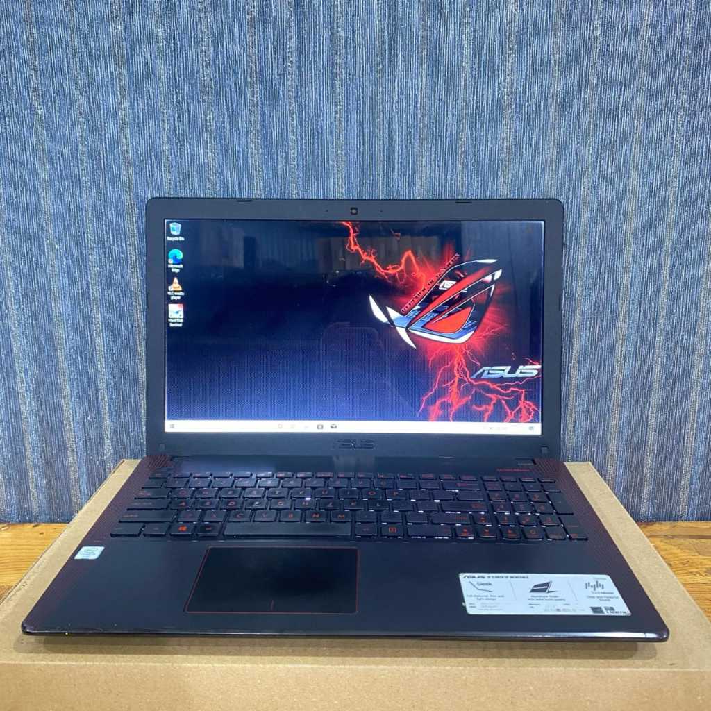 Laptop Asus X550VQ, Core i5-6300HQ, Ram 4/1Tb, Lengkap, Black, BERGARANSI