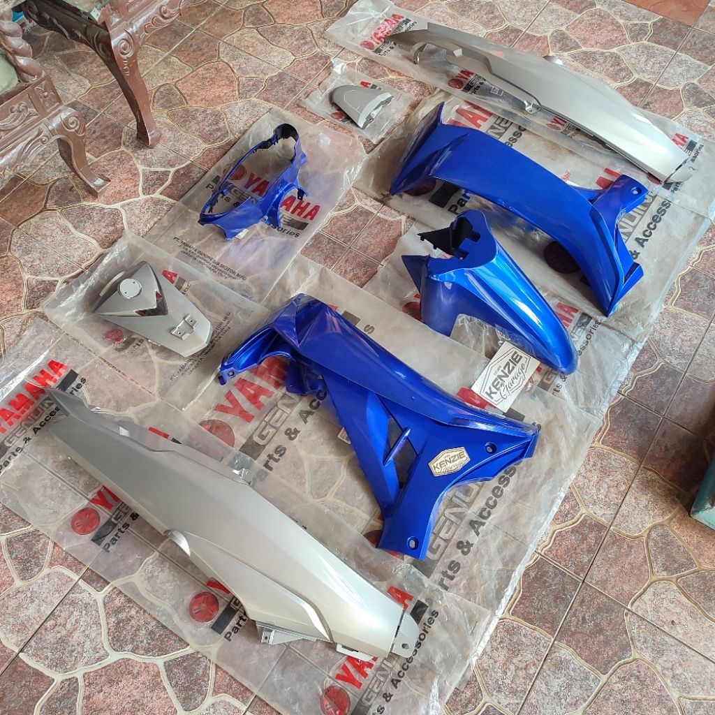 Cover Body Fullset Vega R New Biru Silver 2006 2007 2008 Original YGP 4D7