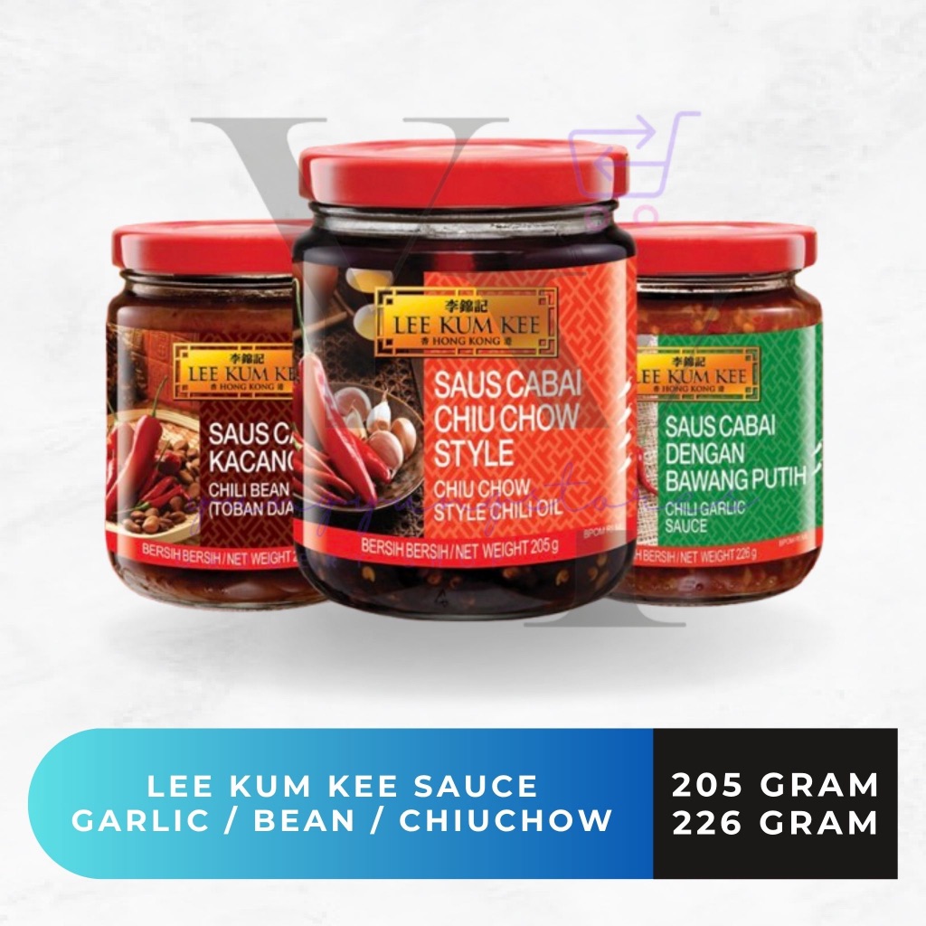 

Lee Kum Kee Chili Garlic Sauce / Chili Bean Toban Djan Sauce / Chiu Chow Chili Oil 205 gram / 226 gram