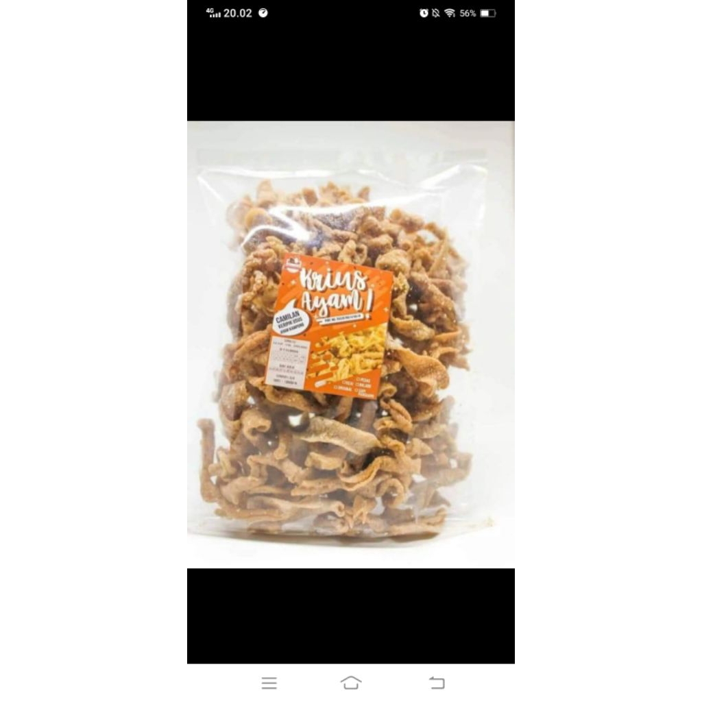 

kripik usus ayam kampung