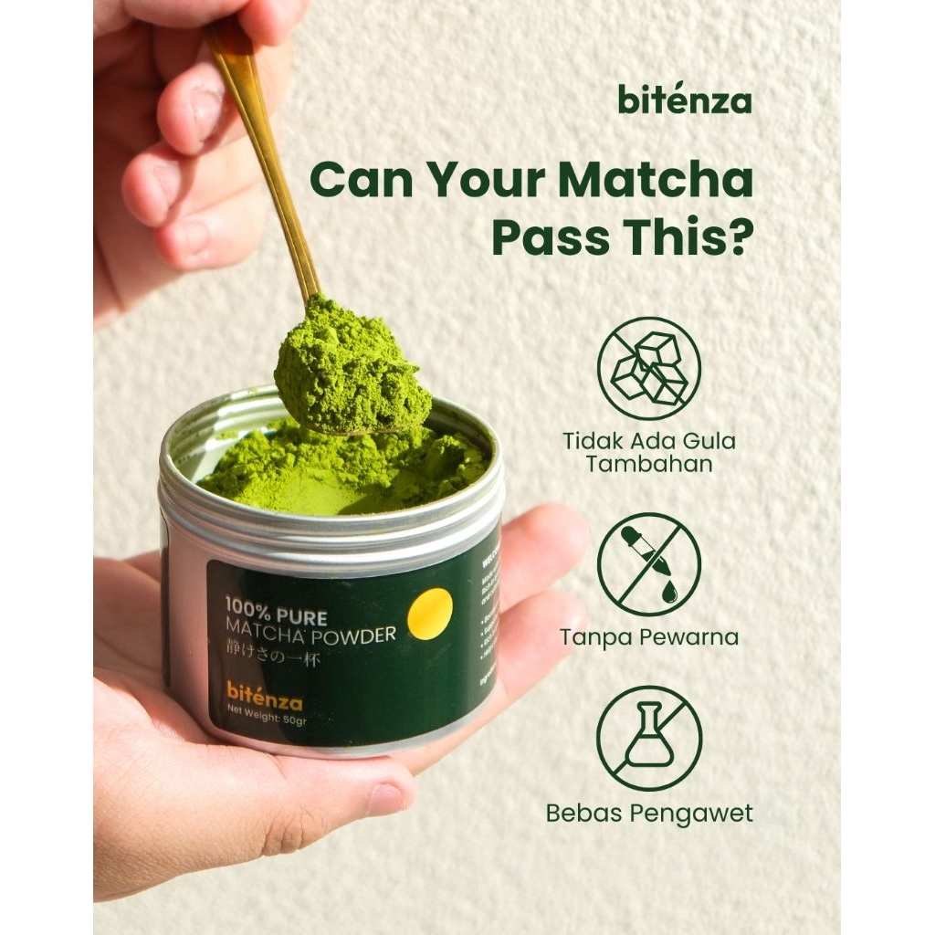 New Bitenza - 100% Pure Matcha Japanese Pure Matcha REAL
