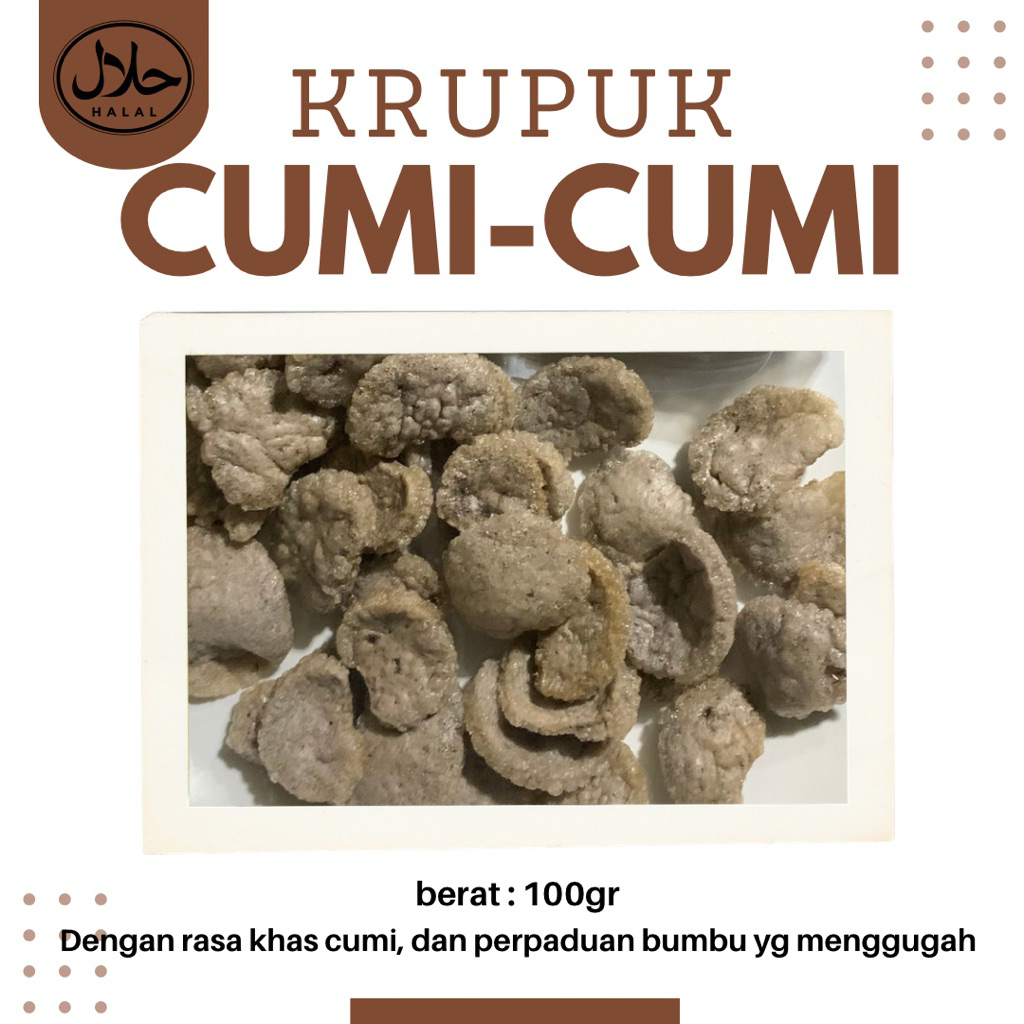 

KRUPUK CUMI-CUMI MATANG ATAU MENTAH (HALAL BERGIZI) krupuk renyah