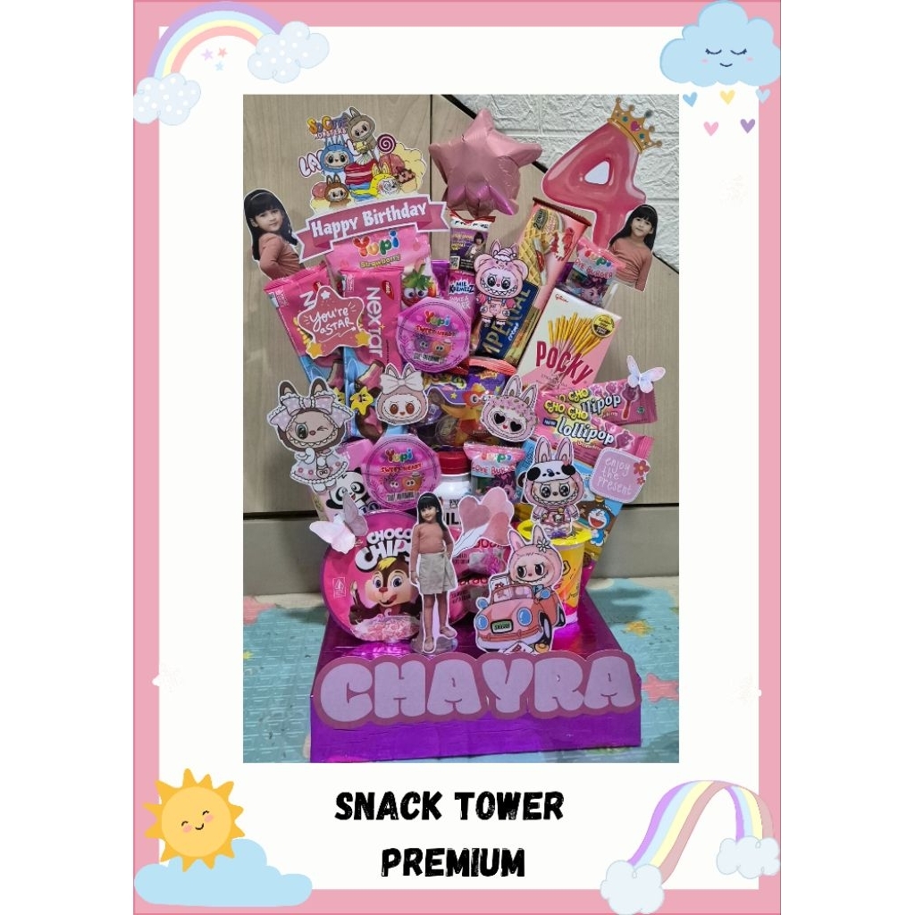 

snack tower | snack ulang tahun | snack anak