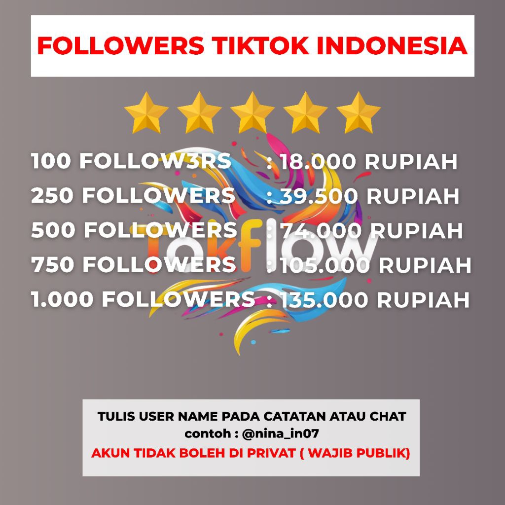 FOLLOWERS TIKTOK INDONESIA