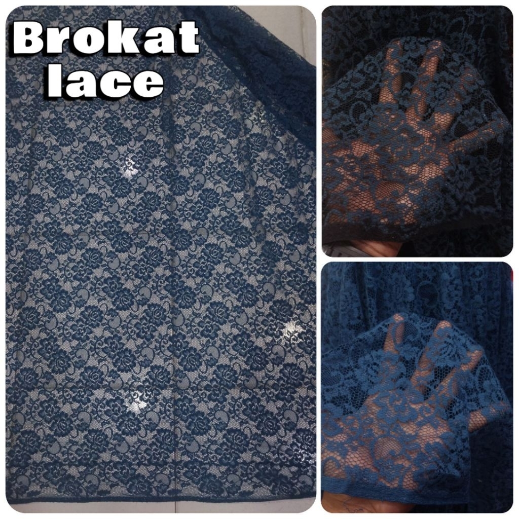 Kain/Bahan/BRUKAT LACE/Premium/Impor