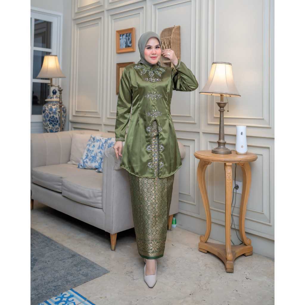 SETELAN KEBAYA BAJU KURUNG PAYET MUTIARA BELAH TENGAH / BAJU KURUNG PAYETAN SET SONGKET