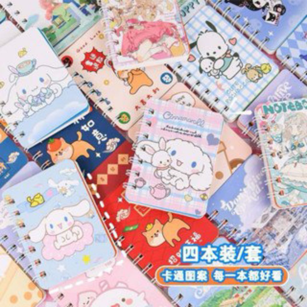 

ATK.SUKSES COD NOTEBOOK MINI RING SPIRAL MOTIF SANRIO, CAPYBARA DAN ANIME GIRL UK A7 / BUKU TULIS MINI KUROMI CINAMOROLL POCHACCO