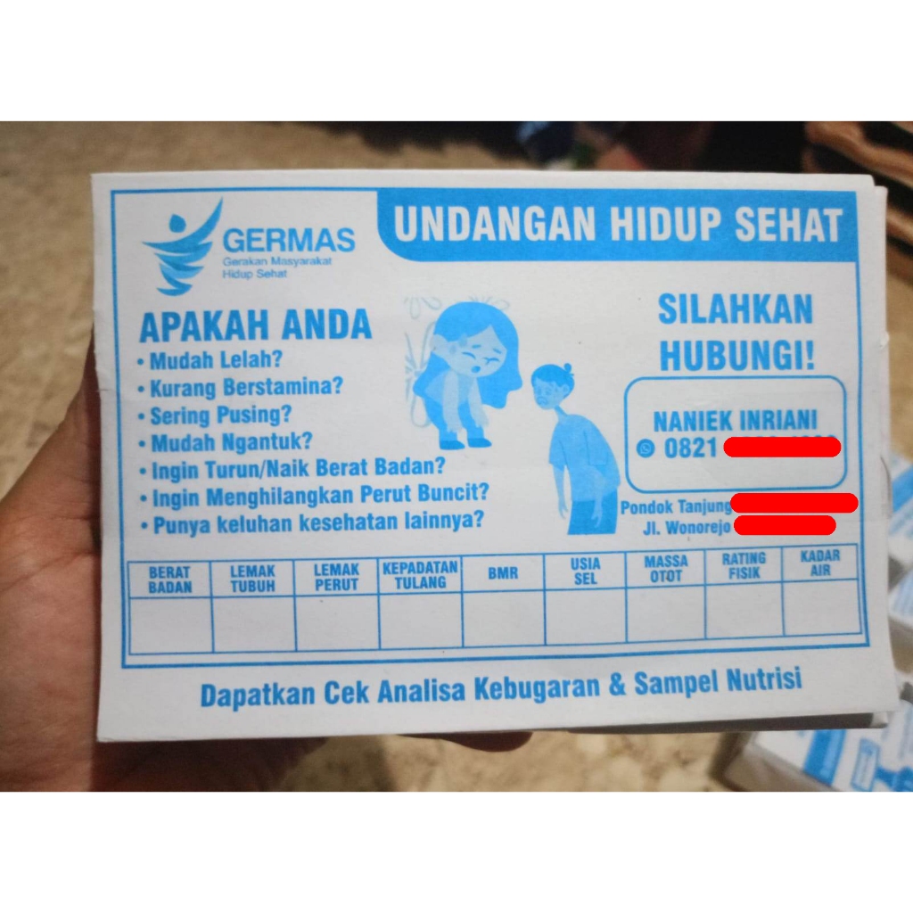 

brosur iklan custom 4kg