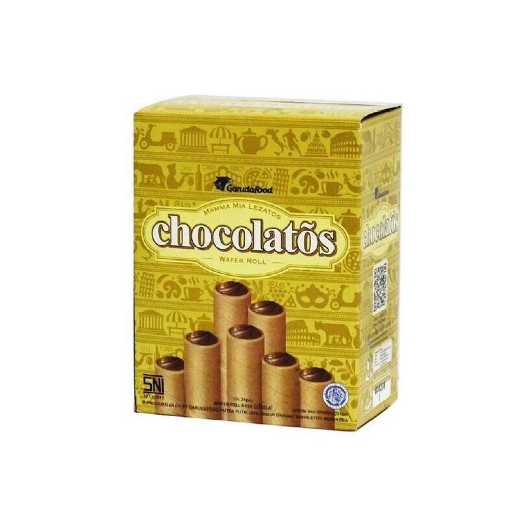 

GERY CHOCOLATOS WAFER ROLL 500an 1 box isi 24pcs