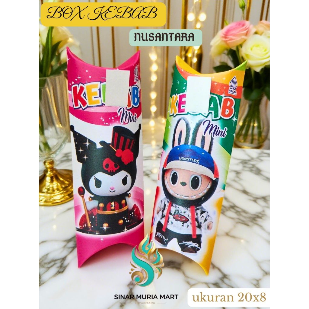 

NEW Kotak kebab elegan,dus kemasan kebab mini delicious 20x8