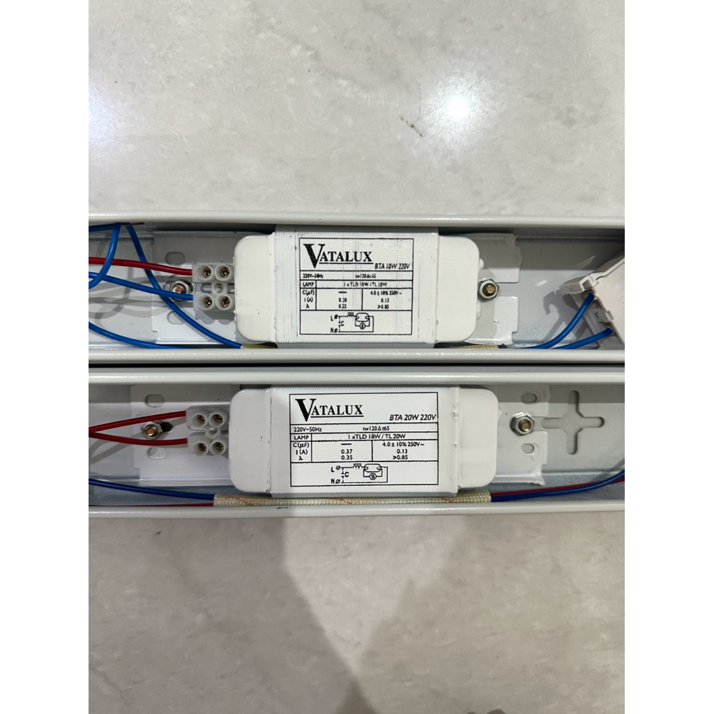 100% ORIGINAL & TERMURAH vatalux ballast kap balok lampu LED neon untuk TL/TLD 10/20 W/watt