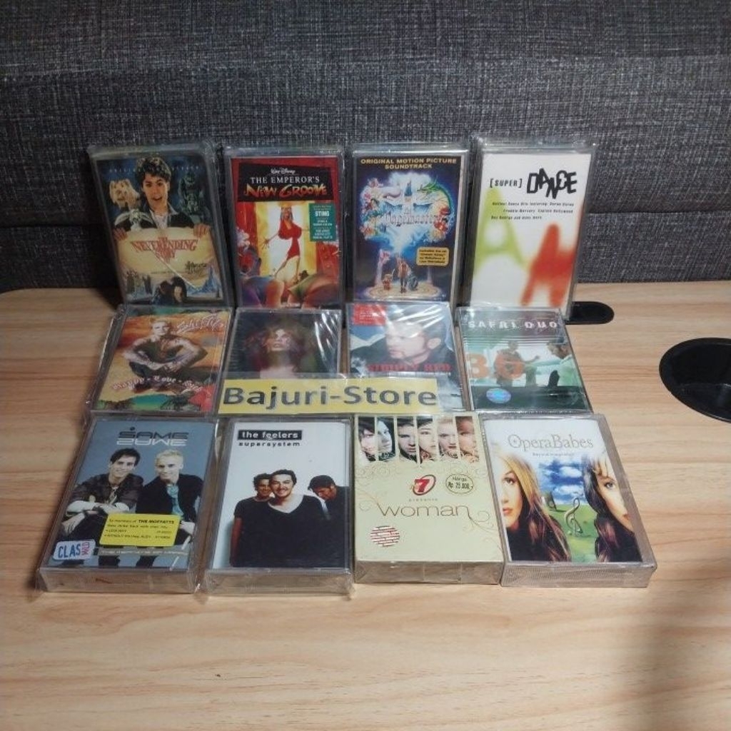 Kaset Pita Barat "Shifty" "Simple Red" "Safri Duo" "Sophie B Hawkins"  "Same Same"  "The Feelers" "7