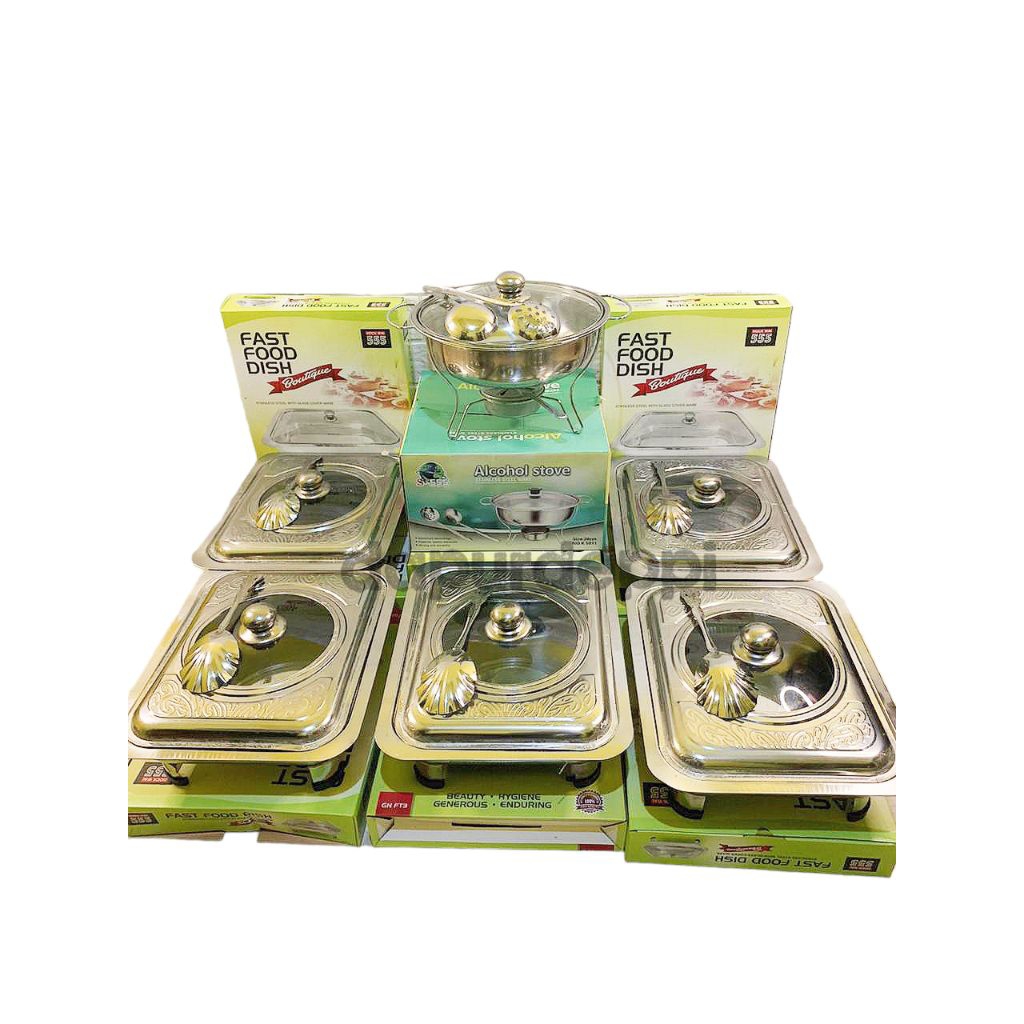 PRASMANAN SET STAINLESS TUTUP MOTIF BATIK