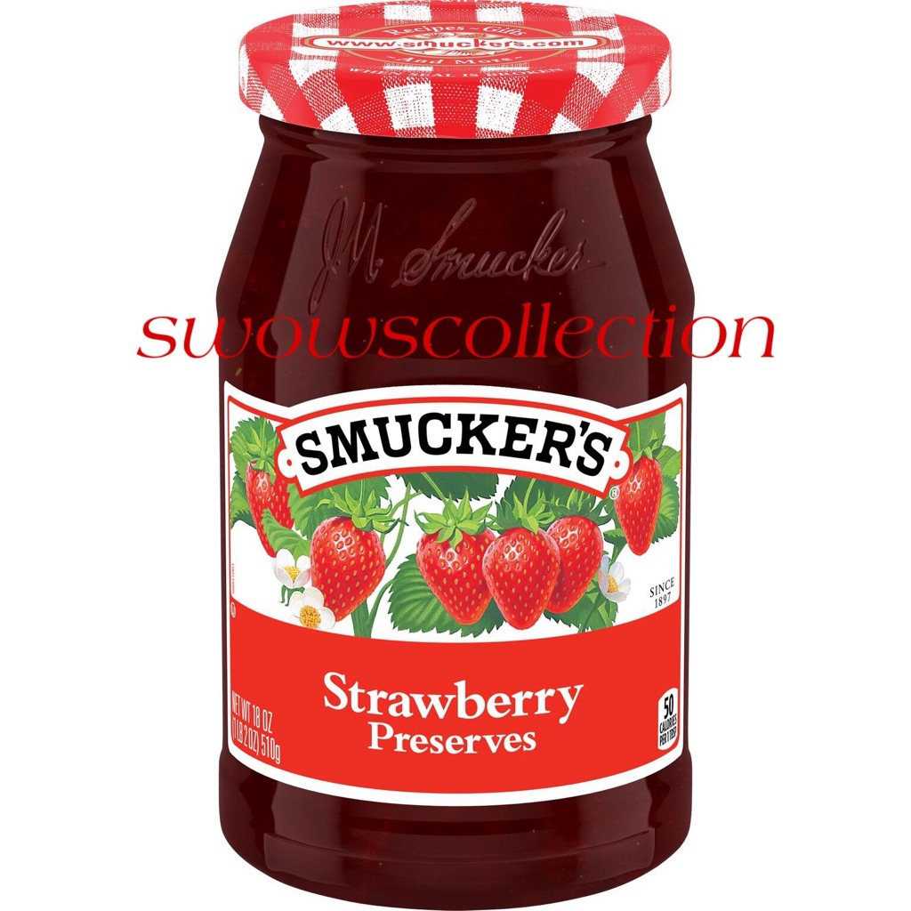 

SMUCKER'S SMUCKERS SMUCKER STRAWBERRY PRESERVES JAM SELAI OLESAN ROTI STROBERI
