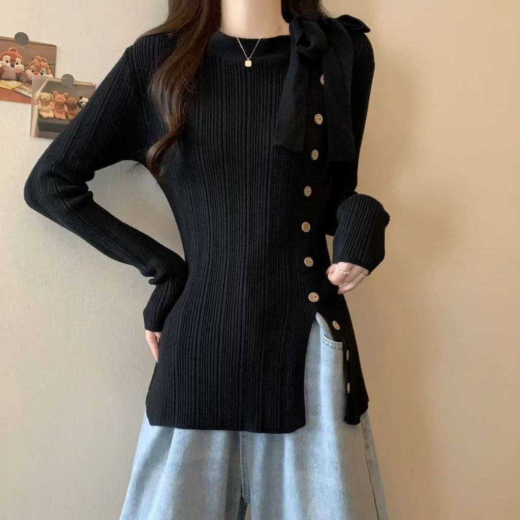 BLOUSE RAJUT KOREAN STYLE PREMIUM | BLOUSE RAJUT IMPORT PREMIUM | BLOUSE RAJUT BKK